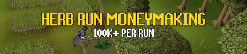 doing daily herb runs is a great skilling money making method with farming