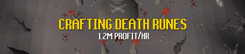 runecrafting moneymaking in osrs - crafting death runes for 1.2M profit per hour