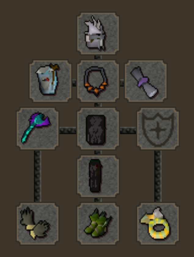 Example of a Ranged gear setup for fighting hellhounds on a slayer task. 