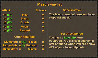masori amulet is a reward from raids 3: the tombs of amascut