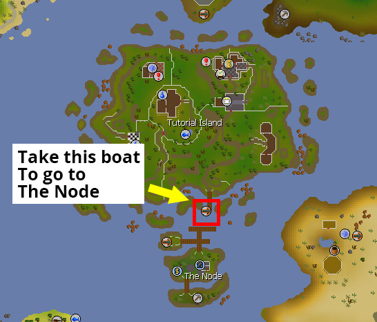 how to get to The Node in osrs to become a group ironman