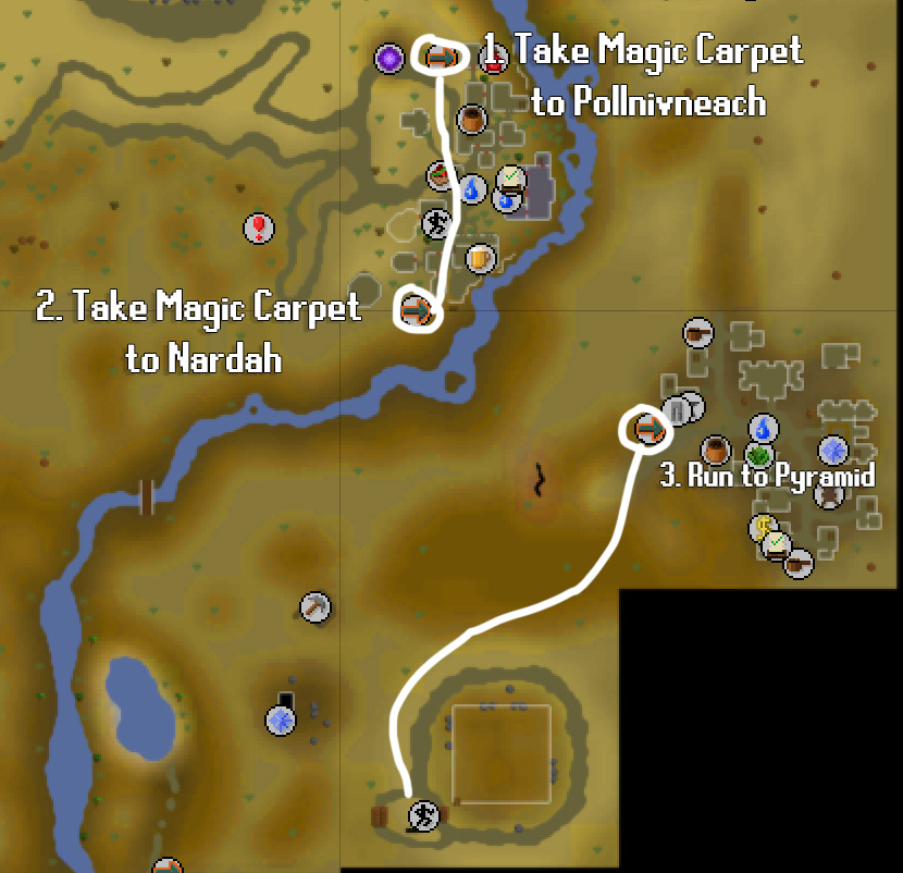how to get to the agility pyramid in osrs as an ironman account