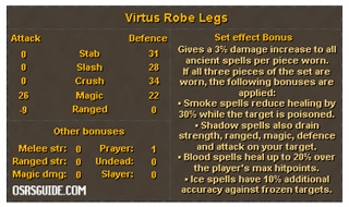 virtus robe legs - reward for nex osrs