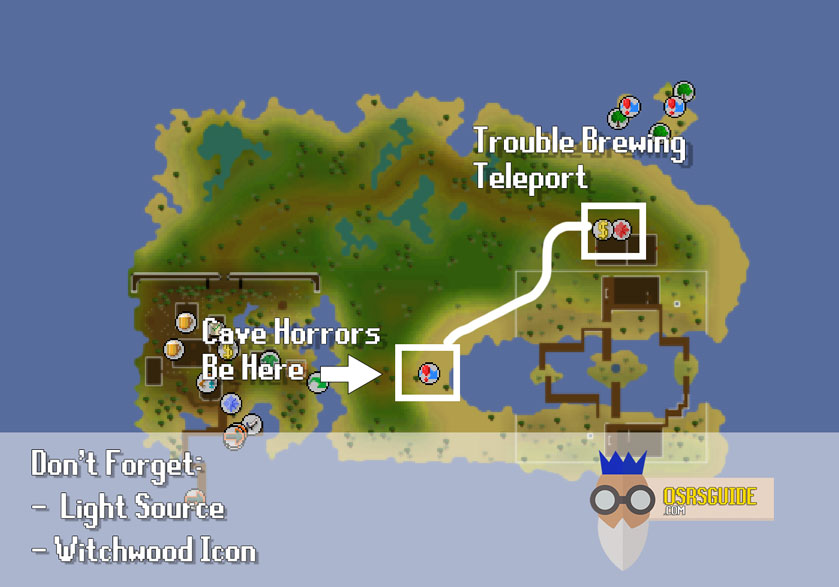 osrs cave horror location