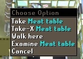 meat table mess hall