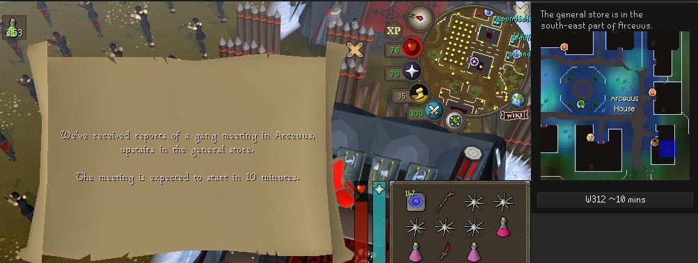 how to start organized crime in osrs
