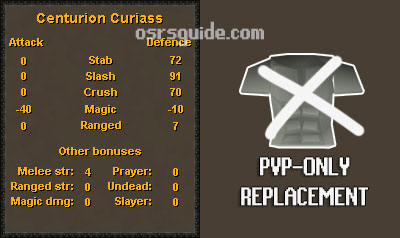 Centurion Curiass is a reward from the pvp arena that can replace the Fighter Torso in pvp