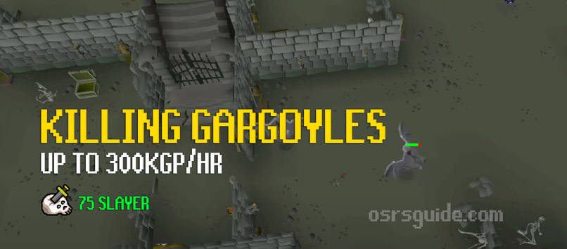 killing gargoyles is a high-level combat money making method for osrs