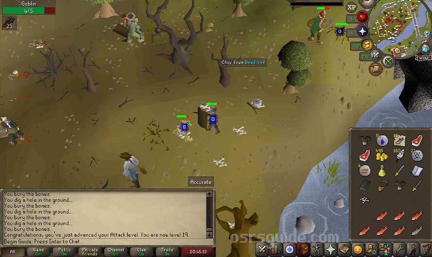 training combat as a beginner in osrs
