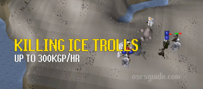 killing ice trolls is a mid-level combat money making method for osrs