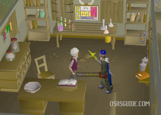 speak with the apothecary in varrock and give him the cadava berries to option the potion for juliet