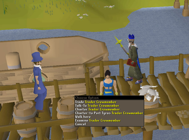you can take a charter ship to port khazard which is within walking distance from ardougne