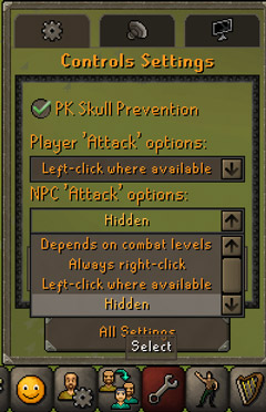 set npc attack options to hidden to make thieving easier