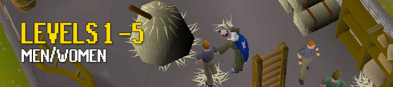 pickpocket men and women at level 1 thieving for the best experience 