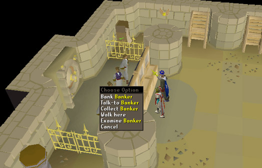 a bank is located underneath sophanem for players who have completed the contact! quest