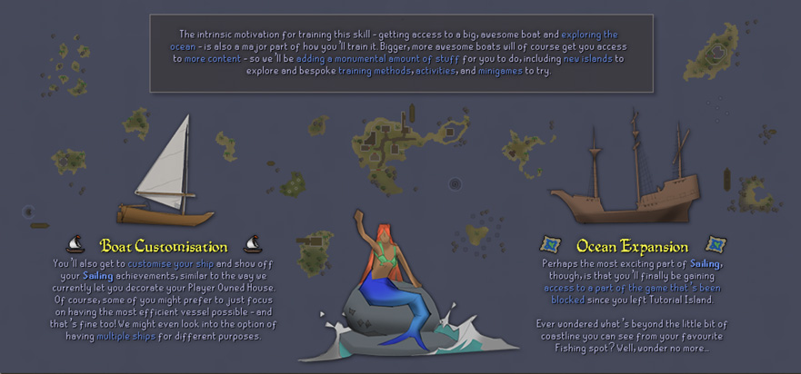rewards for the new sailing skill osrs