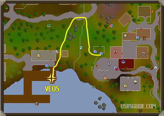 location of veos in port sarim osrs