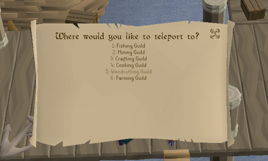 the skills necklace can take you to the woodcutting guild which isn't far from hosidius
