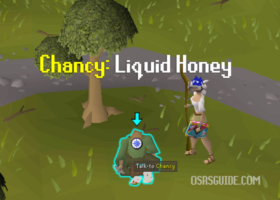 give liquid honey to chancy 