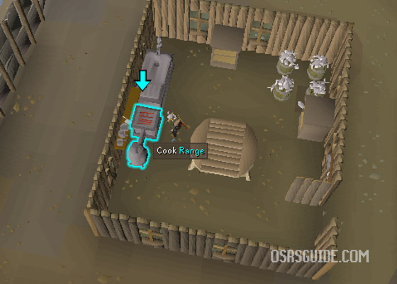 cook your monkfish at the range in the fishing colony for the quest