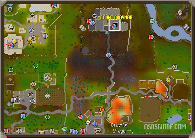 how to get to count draynor osrs