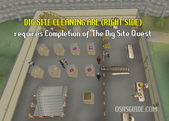 how to clean finds in the varrock museum (so you can get the digsite pendant)