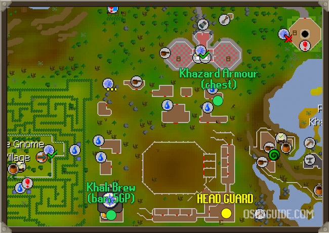 fight arena quest guide map