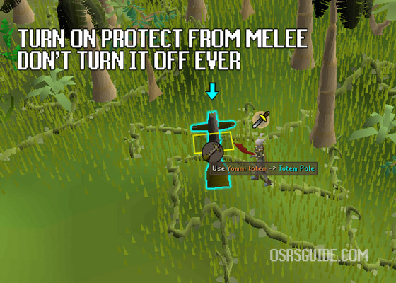 turn on protect from melee before the final boss fight in legends quest