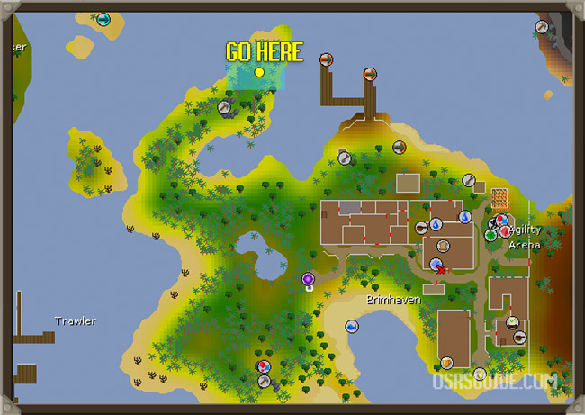fisher king realm location in brimhaven osrs