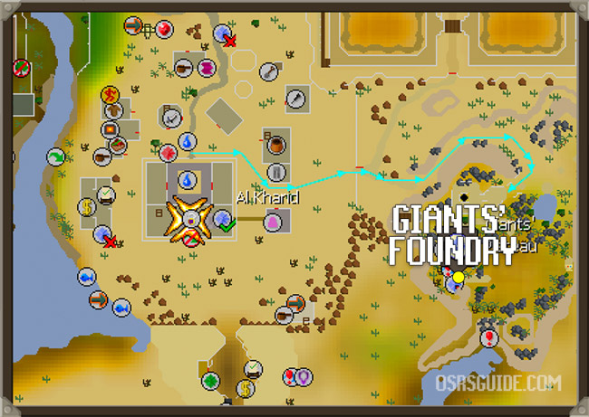how to get to giants foundry minigame in osrs