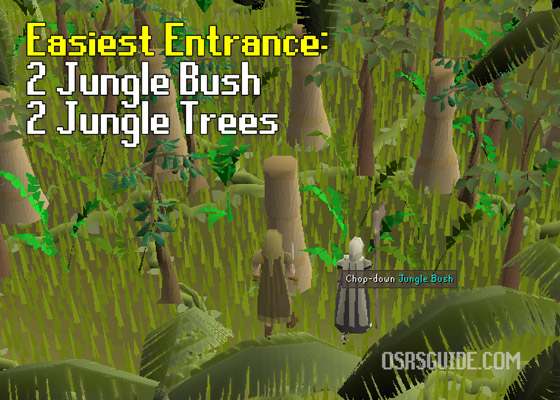 easiest entrance into the kharazi jungle