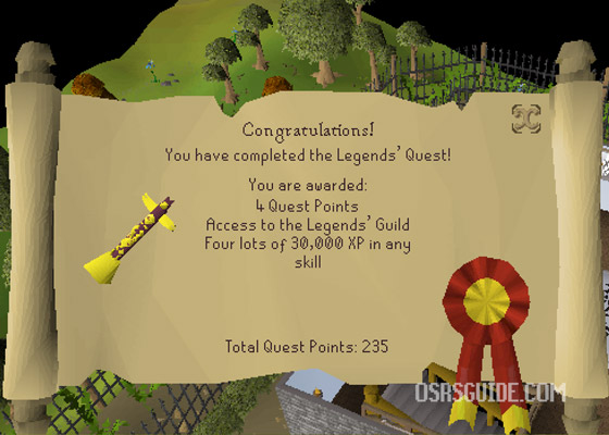 legends quest rewards