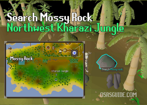 mossy rock location legends quest