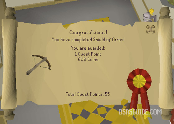 shield of arrav quest rewards