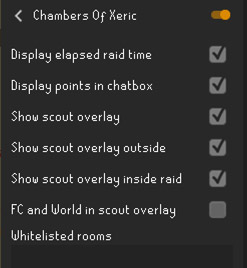 a scouting overlay is implemented in the runelite 'chambers of xeric' plugin