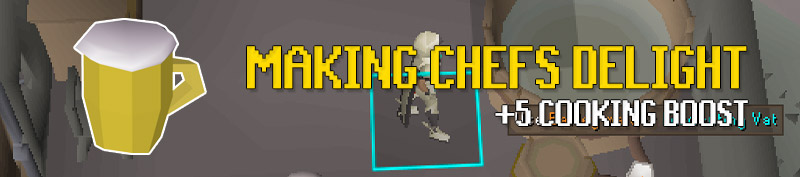 how to make chefs delight for a +5 cooking boost in osrs