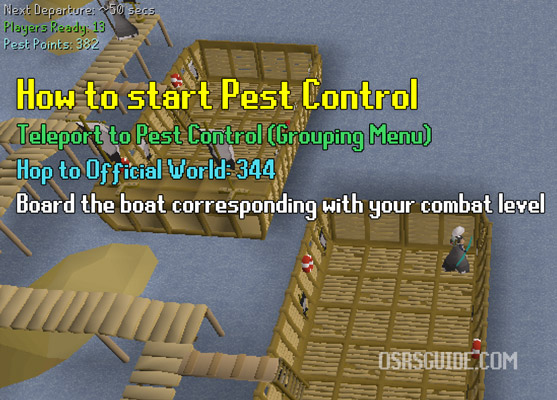 how to start a game of pest control