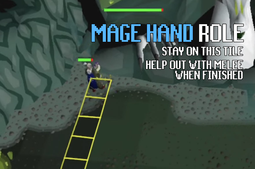 mage hand role for olm fight in cox