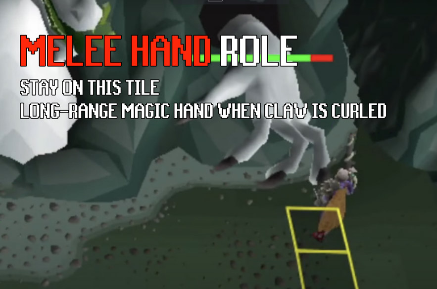 melee hand role for olm fight in cox