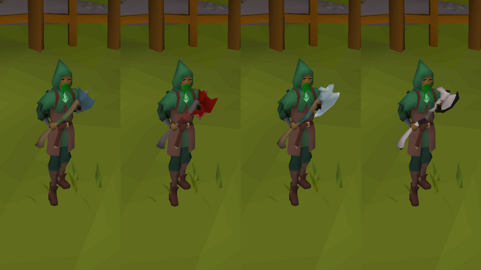 2handed axes in osrs, a reward from the forestry update