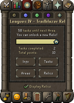 leagues 4 tab helps you keep track of your progress during the gamemode