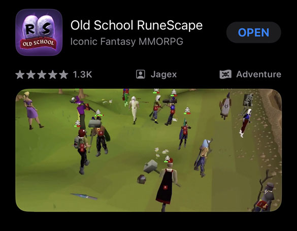 you can download osrs mobile from app store