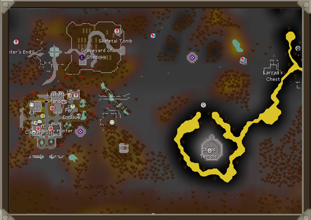 chaos temple location in the wilderness